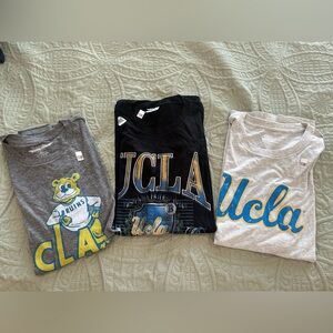 Set of 3 UCLA Bruins Graphic T-Shirts Set Brand New Vintage to Classic Logos XL